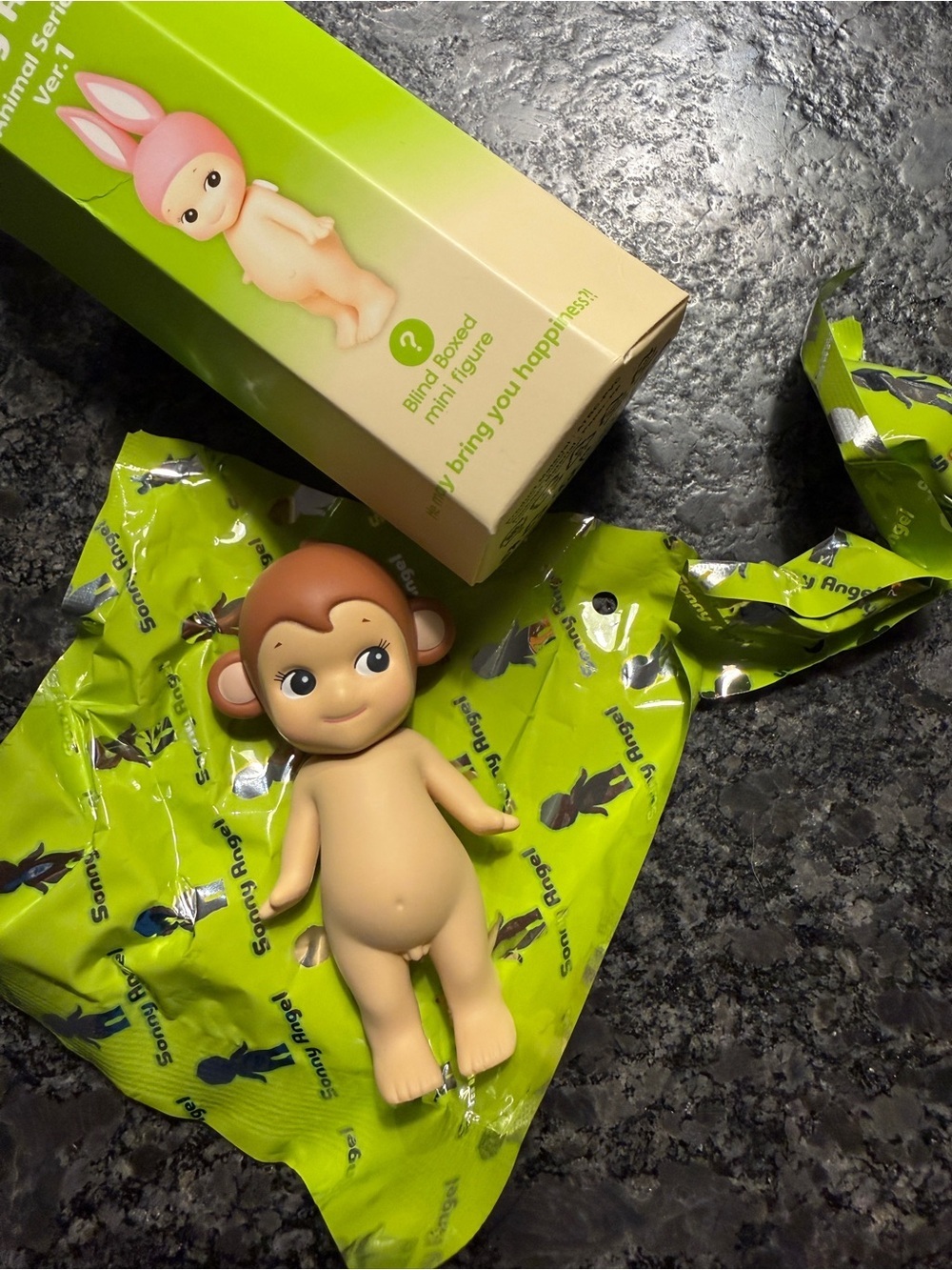 Authentic Sonny Angel Animal Series Ver.1 Monkey Opened Box